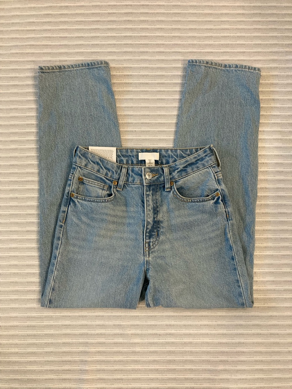 High-Rise Jeans H&M Comfort Stretch High waist Jeans Ankle length NEW